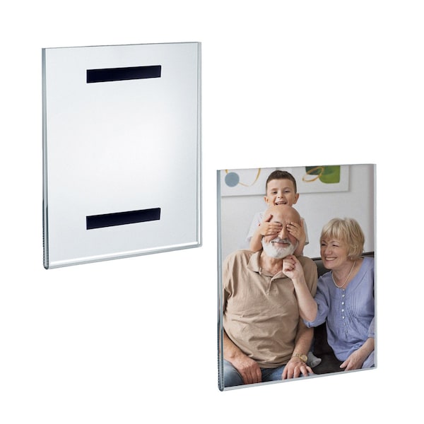 Clear Acrylic 8'' x 10'' Magnetic U-Frame, 2PK